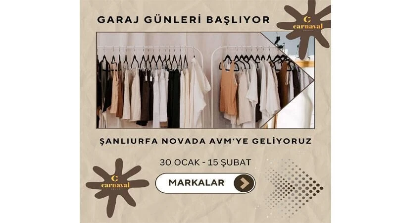 Şanlıurfa’da Carnaval Group Garaj Günleri başlıyor