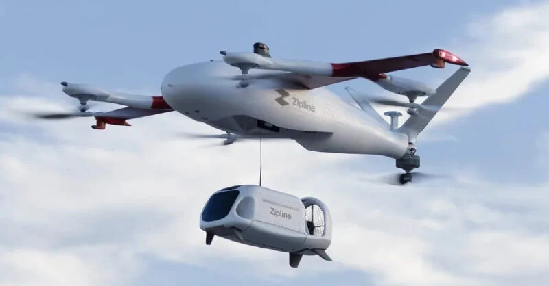 Zipline 2 milyon drone teslimatını aştı, 600 milyon $ yatırım aldı