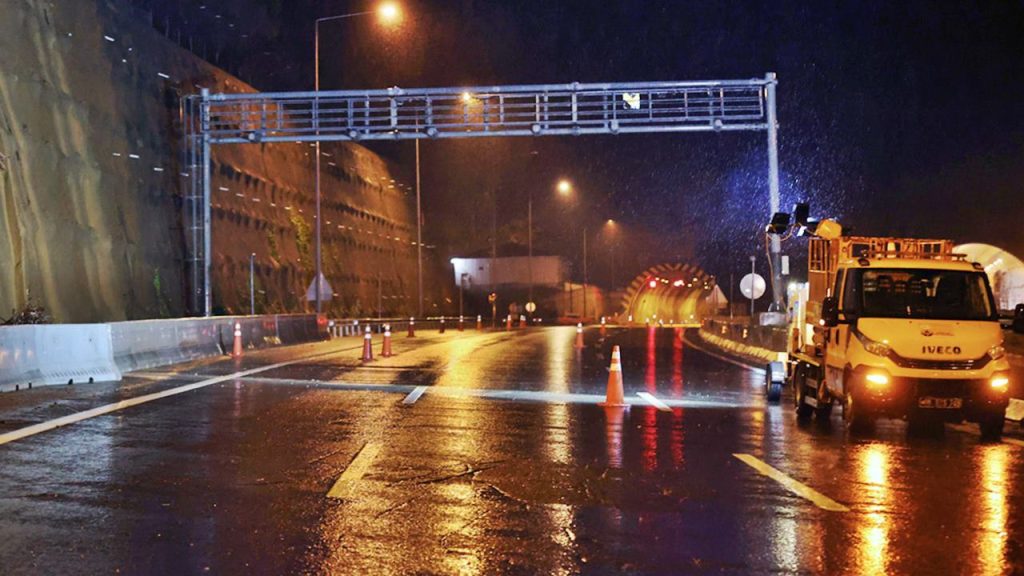 Bolu Dağı Tüneli’ndeki heyelan çalışması sürüyor