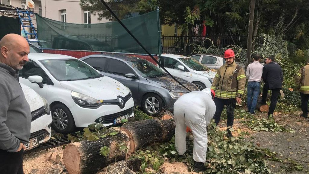 İstanbul’da sağanak ve fırtına: Trafik durdu