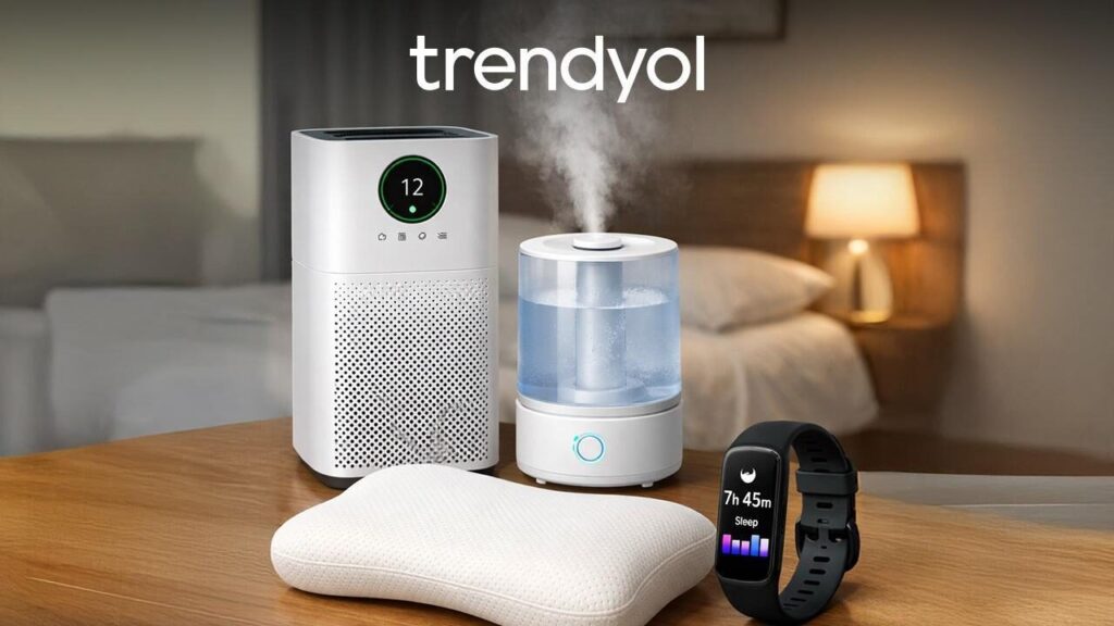 Kış aylarında evde kullanılan hava nemlendirici ve hava temizleyici cihaz