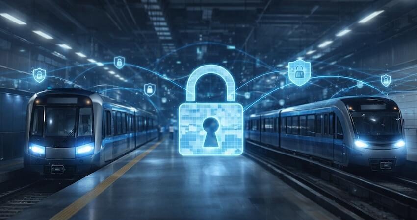 Metro İstanbul ve SearchInform verimlilik için güçlerini birleştirdi Metro İstanbul trenleri ve dijital veri analizi temalı görsel