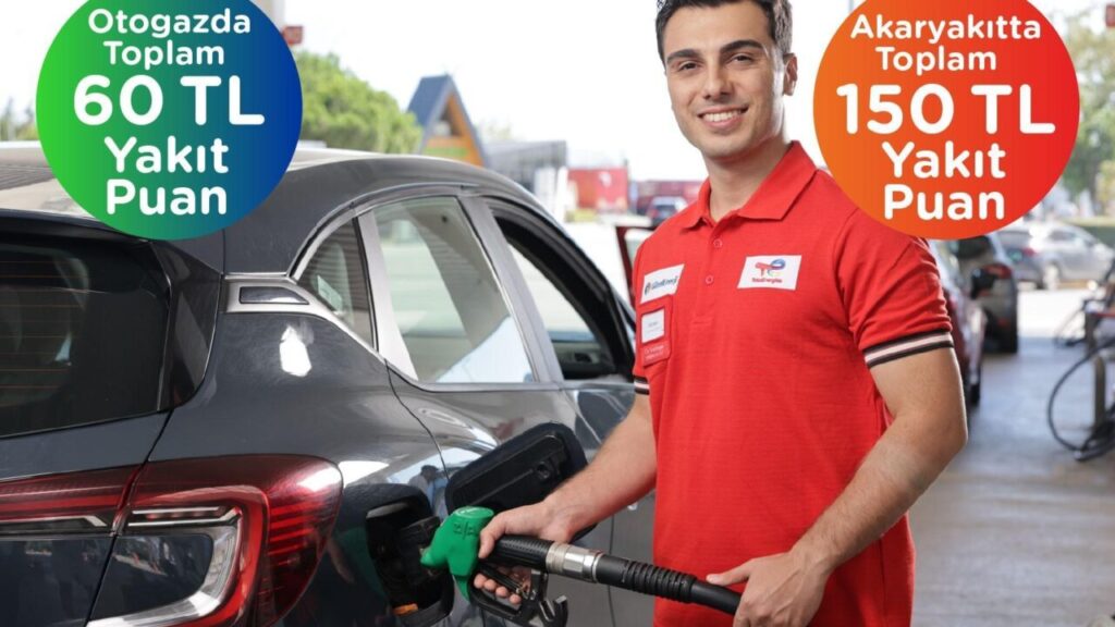 TotalEnergies istasyonunda Club TotalEnergies kampanya görseli