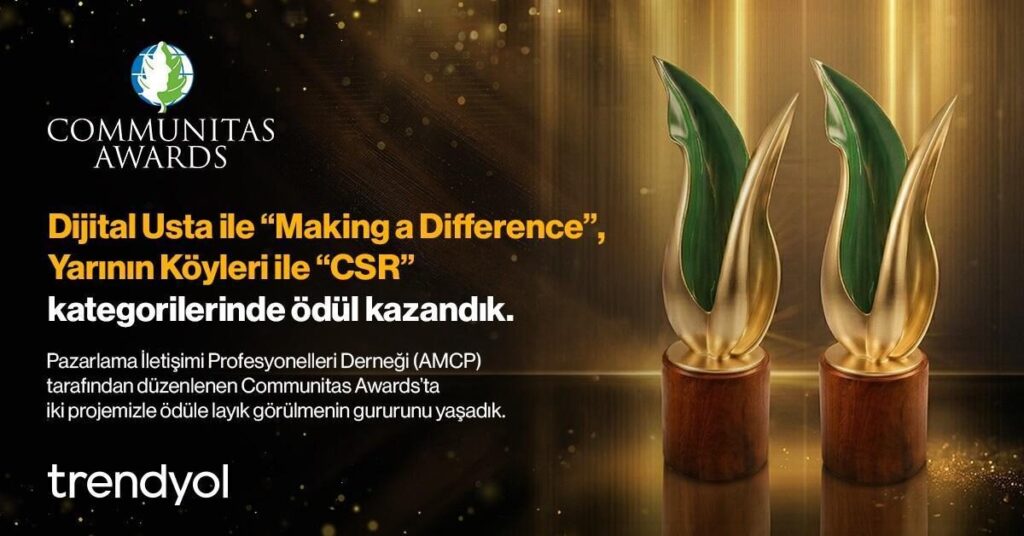 Trendyol Dijital Usta ve Yarının Köyleri projelerini tanıtan görsel